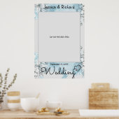 Affiche de prop de photo de mariage à l'aquarelle (Cuisine)