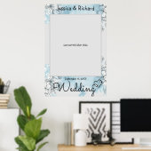 Affiche de prop de photo de mariage à l'aquarelle (Bureau à domicile)