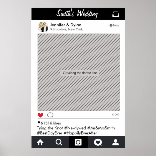 Affiche de Prop de Photobooth de Cadre de Fête des (Devant)