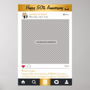 Affiche de Prop de Photobooth de Fête de Réseaux S