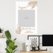 Affiche de prop photo de mariage avec herbe de Pam (Bureau à domicile)