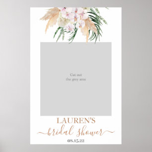 Affiche de Prop Photo de Mariage Bohème avec Herbe