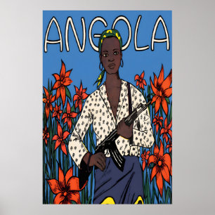 Affiche de propagande africaine des années 1970 An
