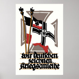 Affiche de propagande allemande de la Première Gue