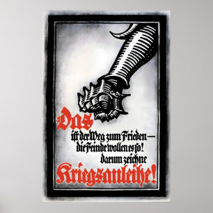 Affiche de propagande allemande de la Première Gue