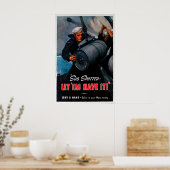 Affiche de propagande américaine de la Seconde Gue (Cuisine)