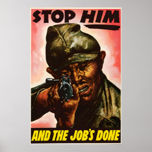 Affiche de propagande américaine de la Seconde Gue