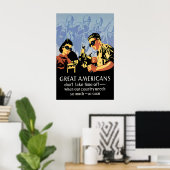 Affiche de propagande américaine de la Seconde Gue (Bureau à domicile)