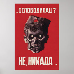 Affiche de propagande anti-partisane yougoslave de