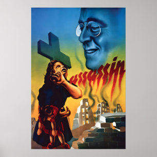 Affiche de propagande anti-Roosevelt de la Seconde