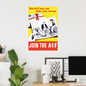 Affiche de propagande australienne de la Première (Bureau à domicile)