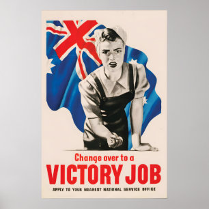 Affiche de propagande australienne de la Seconde G