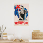 Affiche de propagande australienne de la Seconde G (Cuisine)