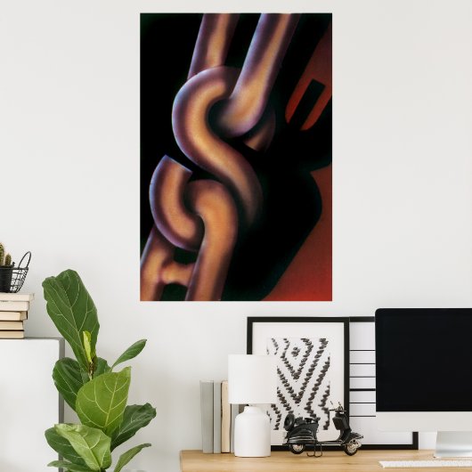 Affiche de propagande aux USA (Bureau à domicile)