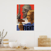 Affiche de propagande canadienne de la Seconde Gue (Cuisine)
