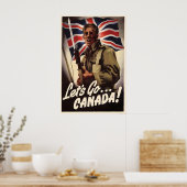 Affiche de propagande canadienne de la Seconde Gue (Cuisine)