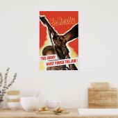 Affiche de propagande canadienne de la Seconde Gue (Cuisine)
