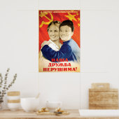 Affiche de propagande -Chinois SoviétiqueRusse Not (Cuisine)