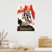 Affiche de propagande d'Allemagne de l'Est FDGB 1e (Cuisine)