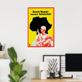 Affiche de propagande d'Allemagne de l'Est Notre s (Bureau à domicile)