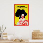 Affiche de propagande d'Allemagne de l'Est Notre s (Cuisine)