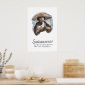 Affiche de propagande d'Allemagne de l'Est Solidar (Cuisine)