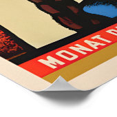 Affiche de propagande d'Allemagne de l'Est soviéti (Coin)