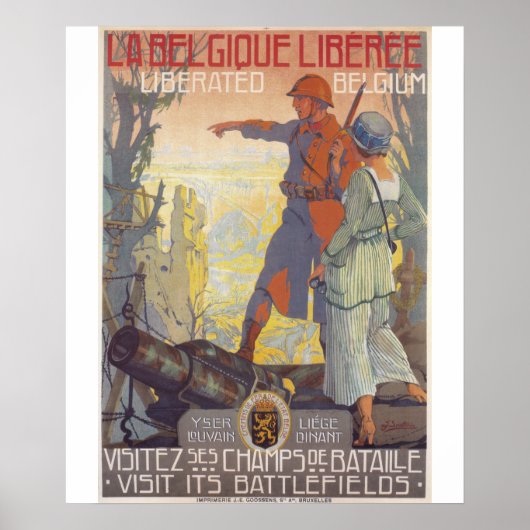 Affiche de propagande de la Belgique libérée (Devant)