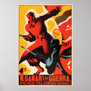 Affiche de propagande de la guerre civile espagnol