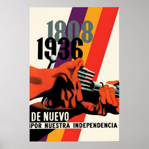Affiche de propagande de la guerre civile espagnol