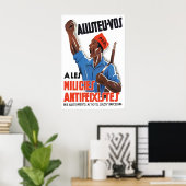 Affiche de propagande de la guerre civile espagnol (Bureau à domicile)
