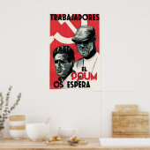 Affiche de propagande de la guerre civile espagnol (Cuisine)
