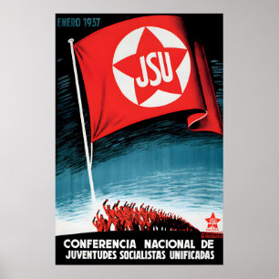 Affiche de propagande de la guerre civile espagnol