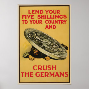 Affiche de propagande de la Première Guerre mondia