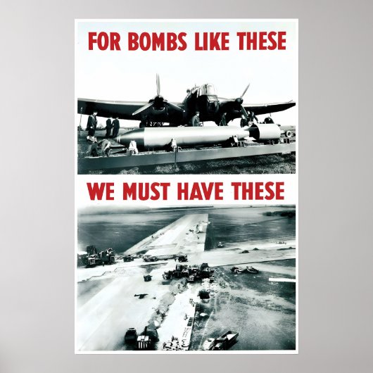 Affiche de propagande de la RAF de la Seconde Guer (Devant)
