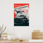 Affiche de propagande de la RDA L'armée populaire (Cuisine)