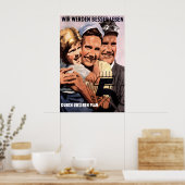 Affiche de propagande de la RDA Nous vivrons mieux (Cuisine)