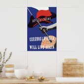 Affiche de propagande de la Seconde Guerre mondial (Cuisine)