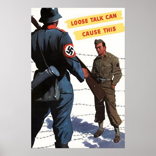 Affiche de propagande de la Seconde Guerre mondial (Devant)