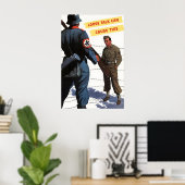 Affiche de propagande de la Seconde Guerre mondial (Bureau à domicile)