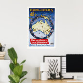 Affiche de propagande de la Seconde Guerre mondial (Bureau à domicile)