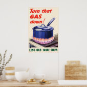 Affiche de propagande de la Seconde Guerre mondial (Cuisine)