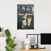 Affiche de propagande de la Seconde Guerre mondial (Bureau à domicile)