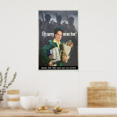 Affiche de propagande de la Seconde Guerre mondial (Cuisine)