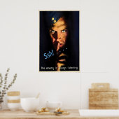 Affiche de propagande de la Seconde Guerre mondial (Cuisine)