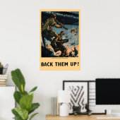 Affiche de propagande de la Seconde Guerre mondial (Bureau à domicile)
