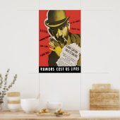Affiche de propagande de la Seconde Guerre mondial (Cuisine)