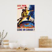 Affiche de propagande de la Seconde Guerre mondial (Cuisine)