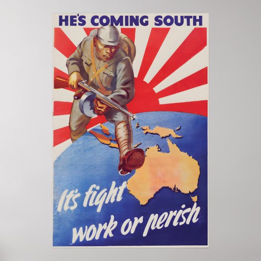 Affiche de propagande de la Seconde Guerre mondial (Devant)
