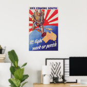 Affiche de propagande de la Seconde Guerre mondial (Bureau à domicile)